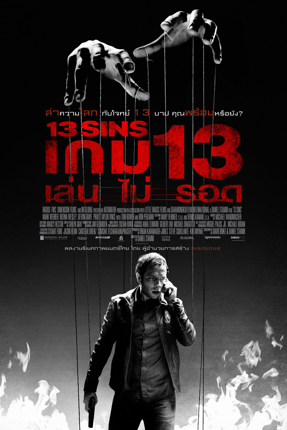 ดูหนังออนไลน์ฟรี 13 Sins เกม 13 เล่นไม่รอด 2014 พากย์ไทย